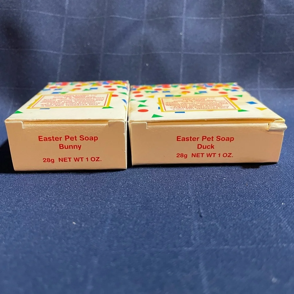 VTG 1994 Avon Kids novelty Easter Pet Soaps: Bunny & Duck - both new w/ box!